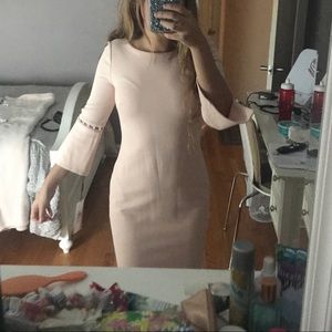Calvin Klein Bell Sleeved Dress
